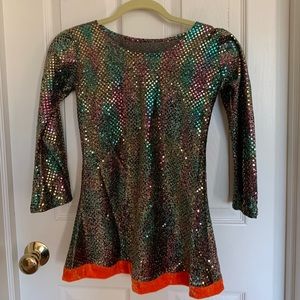 Girls 70’s style disco dress